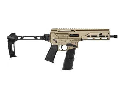 Diamondback DBX 8" 5.7x28mm Pistol w/ Strike Folding Brace, Bright Nickel