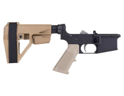PSA PA15 Classic EPT Complete Lower w/ SBA5 Brace, FDE