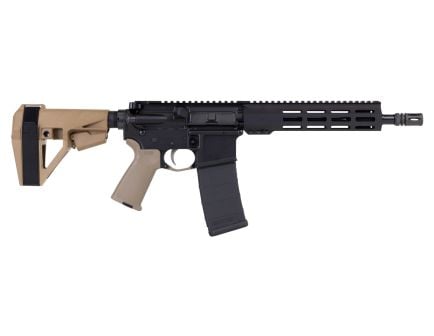 PSA 10.5" Carbine-Length 5.56 NATO 1/7 Nitride 9" Lightweight Hex MLOK MOE EPT SBA5 Pistol, FDE