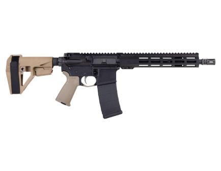 PSA 11.5" Carbine-Length 5.56 NATO 1/7 Nitride 10.5" Lightweight Hex MLOK MOE EPT SBA5 Pistol, FDE