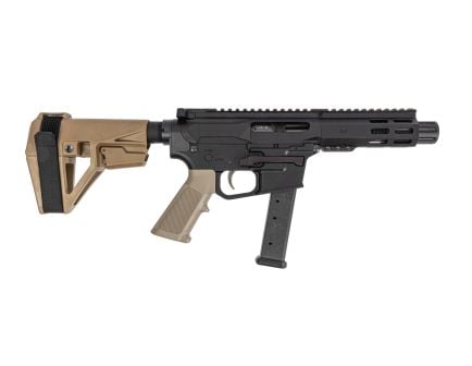 PSA Gen4 4" 9mm 1/10 GX 5" Lightweight Hex M-Lok Classic EPT SBA5 Pistol, FDE