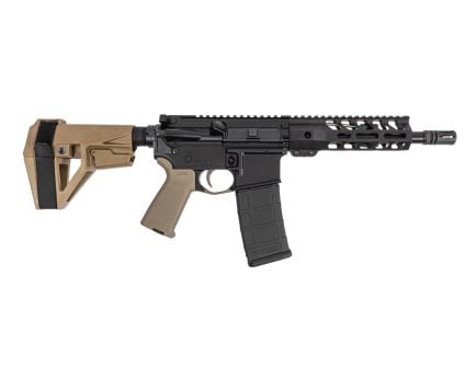 PSA 8.5" Pistol Length 5.56 NATO 1/7 Nitride 7" Lightweight MLOK MOE EPT SBA5 Pistol, FDE