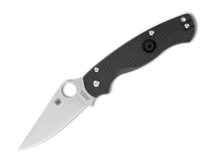 Spyderco Para Military 2 Lightweight Folding Clip Point Knife, Black - C81PBK2