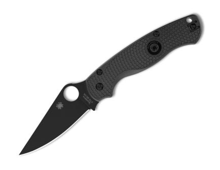 Spyderco Para Military 2 Lightweight Folding Clip Point Knife, Black - C81PBBK2