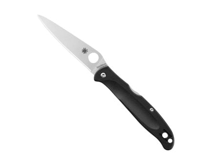 Spyderco Charisma Folding Drop Point Folding Knife, Black - C259PBK