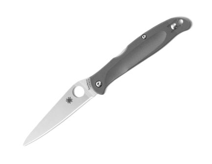 Spyderco Charisma Folding Drop Point Folding Knife, Gray - BD1N