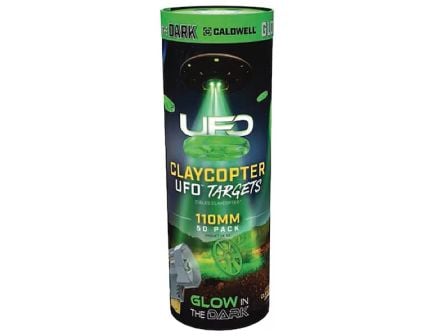 Caldwell ClayCopter UFO 110mm Glowing Target 50 Pack Tube - 1243747