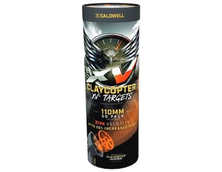 Caldwell ClayCopter XV 110mm Target 50 Pack Tube - 1243603