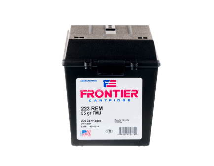 Hornady Frontier .223 Remington 55 Grain FMJ Ammo Can, 200 Rd - FR501