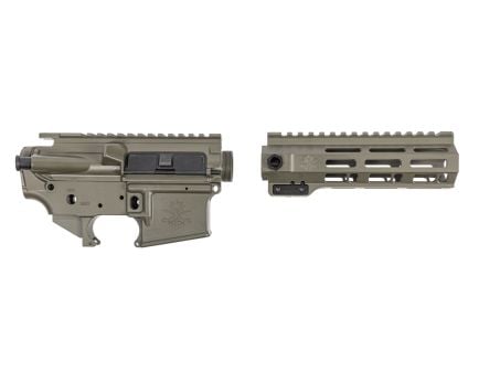 Sabre-15 Builder Set - 6.75" QDSM Rail, Moss Green