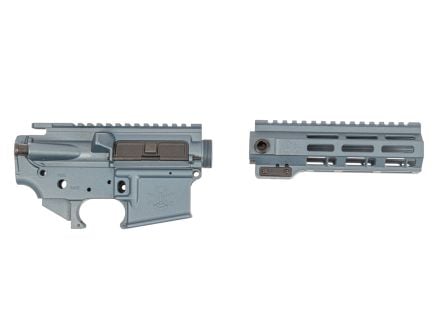 Sabre-15 Builder Set - 6.75" QDSM Rail, Blue Titanium