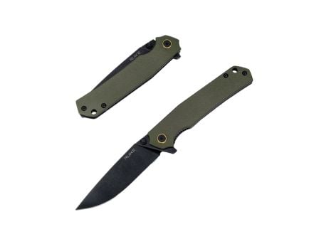 Ruike P801 Green and Black Folding Knife, Black and Green - RK-P801-G