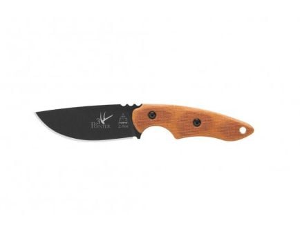 TOPS Knives 3 Pointer Fixed Blade Knife, Tan Canvas Micarta - 3PR-02