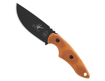 TOPS Knives 3 Pointer Fixed Blade Knife, Tan Canvas Micarta - 3PR-02