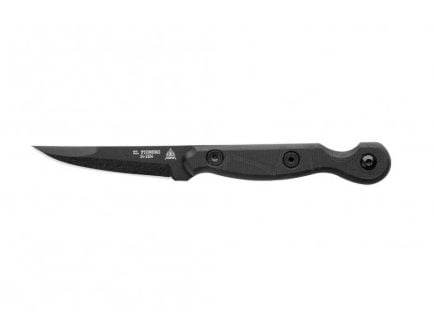 TOPS Knives El Pionero Blackout Edition Fixed Blade Knife, Black - ELPO-02