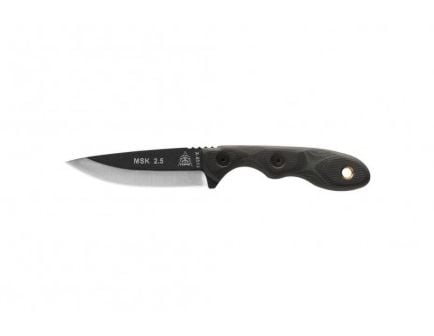 TOPS Knives Mini Scandi Fixed Blade Knife, Green/Black G-10 - MSK-GB