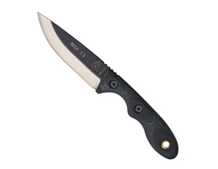 TOPS Knives Mini Scandi Fixed Blade Knife, Green/Black G-10 - MSK-GB