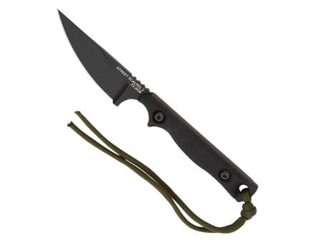 TOPS Knives Street Scalpel 2.0 Fixed Blade Knife, Black Canvas Micarta - SSS-02