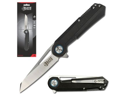 Elite Tactical RETICLE Elite Tactical Folding Knife, Clam - ET-FDR004BBLCS