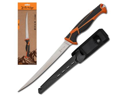 Elk Ridge TREK Fillet Fixed Blade Knife, Clam - ER-TKFIX002CS