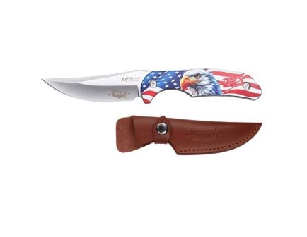 MTech 250th Anniversary 8.5" Fixed Blade Knife w/ Sheath, American Flag - MT-FIX012F-250CS