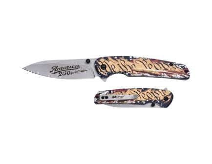 MTech 250th Anniversary 7.87" Floding Blade Knife, We the People - MT-FIX012F-250CS