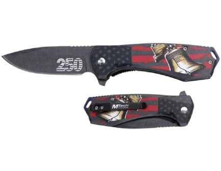 MTech 250th Anniversary 7.84" Folding Blade Knife, USA Liberty Bell - MT-A2068B-250CS
