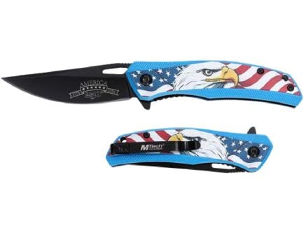 MTech 250th Anniversary 6.96" Folding Blade Knife, USA American Eagle - MT-A2069E-250CS