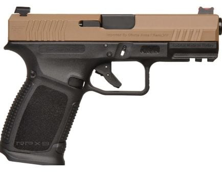 GFORCE ARMS RPX3C9 Exodus 4" 9MM Semi-Automatic 15rd, FDE Slide/Black Frame