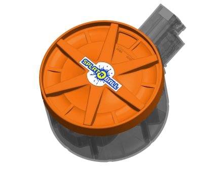 Splat R Ball ORANGE Drum Magazine 800 round capacity - 950015