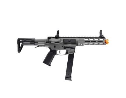 Game Face Cyclone Electric Full/Semi-Auto Compact Airsoft Rifle, Grey/Black - GFCR