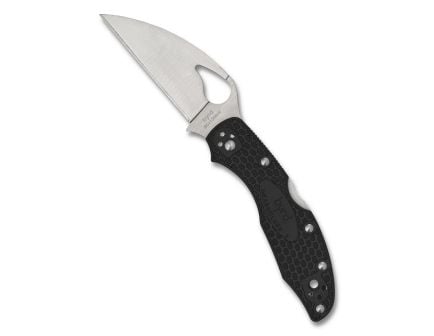 SPYDERCO BYRD Meadowlark 2 Lightweight  Wharncliffe PlainEdge Folding Knife, Black - BY04PBKWC2