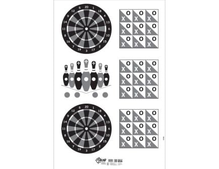 EZ Aim Handgun Games Target & Backer - Corrugated - 23 X 35 - 15736