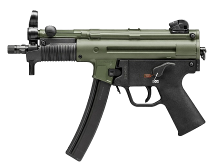 HK SP5K-PDW 5.83" 9mm 30rd, Green/Black