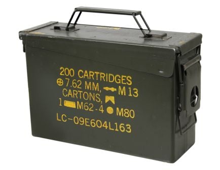 Surplus 30 Cal. Metal Ammo Cans, OD Green - SP9095