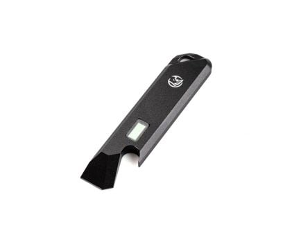 Glow Rhino Black Aluminum EDC Pry Bar - Green Tritium
