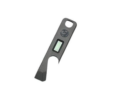 Glow Rhino Mini Titanium EDC Pry Bar - Green Tritium