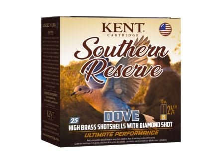 Kent Southern Reserve Dove 12 GA 2-3/4" 1-1/8oz #7.5 Shot Ammo, 25 rds - K12SR3275