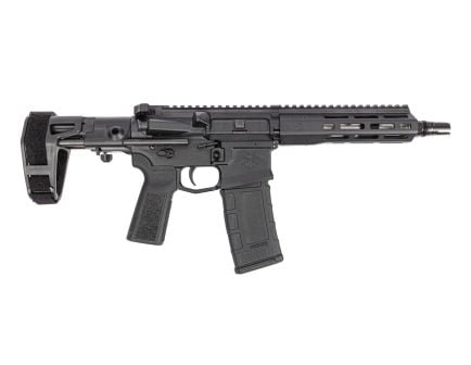PSA Sabre Enhanced Mixtape Vol. 1, The Black Album - 8" 300BLK 1:5 Pistol w/ Sabre Plan B Mount & Maxim CQB Brace, Black
