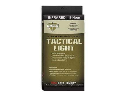 Tac Shield Tactical 8 Hour Light Stick - 10 Pack, 6 INCH, Infrared - 03085IR