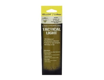 Tac Shield Tactical 12 Hour Light Stick - 2 Pack, 6 INCH, Yellow - 03096Y