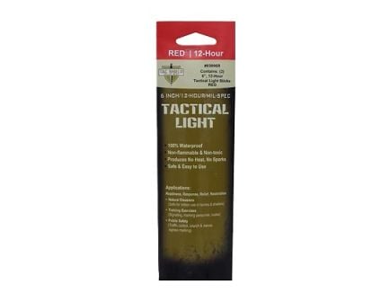 Tac Shield Tactical 12 Hour Light Stick - 2 Pack, 6 INCH, Red - 03096R