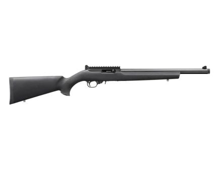Ruger 10/22 Hogue Overmolded .22 LR 16" TB 10rd Semi Auto Rifle, Black - 32024