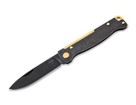 BOKER PLUS ATLAS FOLDING KNIFE - BRASS - 01BO853
