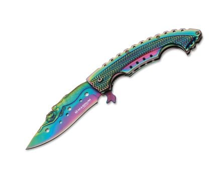 BOKER MAGNUM RAINBOW MERMAID FOLDING KNIFE - 01LG318