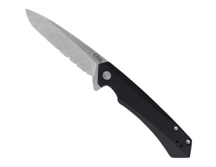 Case Kinzua Serrated Spear Point Folding Knife, Black