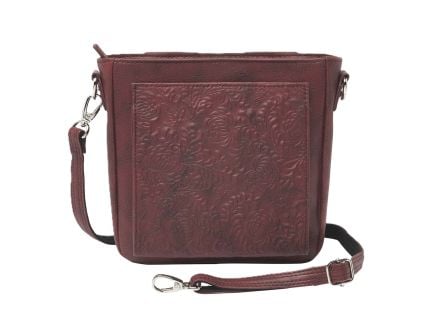 Gun Tote'n Mamas BOHO MINI X-BODY, BLACK CHERRY