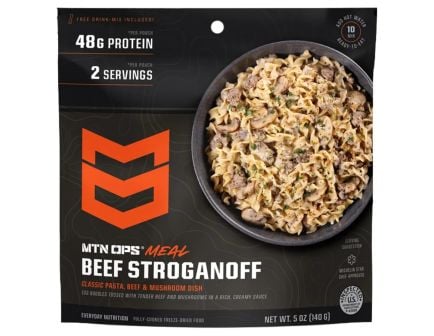 MTN OPS High Protein Freeze Dried Meal, Beef Stroganoff
