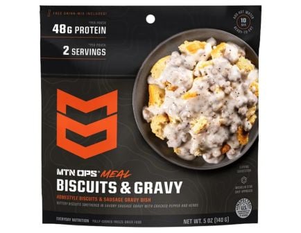 MTN OPS High Protein Freeze Dried Meal, Biscuits and Gravy