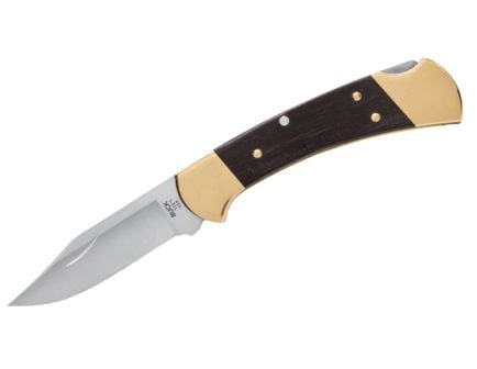 Buck 112 Slim Elite Heritage Clip Point Folding Knife, Brass - 0112BRS19-B